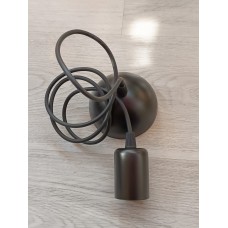 E27 SİYAH DUY KILIFLI 1 METRE SARKIT TESİSAT